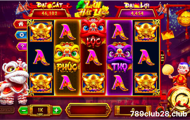Game Slots 789Club Lân hái lộc thưởng cực lớn